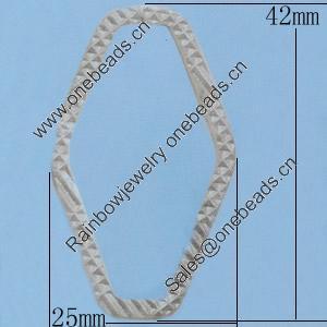 Iron Jumprings, Lead-Free, 25x42mm, Sold by Bag