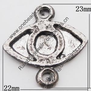 Connectors, Zinc Alloy Jewelry Findings, 22x23mm Hole:3mm, Sold by Bag