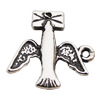 Pendant, Zinc Alloy Jewelry Findings, Bird 18x18mm Hole:1.5mm, Sold by Bag