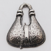 Pendant, Zinc Alloy Jewelry Findings, Bag 15x18mm, Sold by Bag