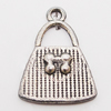 Pendant, Zinc Alloy Jewelry Findings, Bag 15x21mm Hole:2mm, Sold by Bag