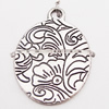 Pendant, Zinc Alloy Jewelry Findings, 24x17mm Hole:2mm, Sold by Bag