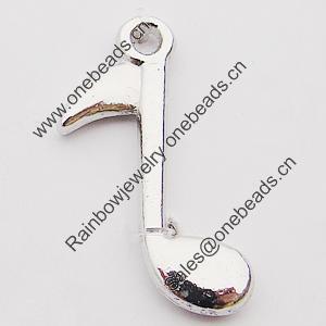 Pendant, Zinc Alloy Jewelry Findings, 8x24mm Hole:2mm, Sold by Bag