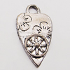 Pendant, Zinc Alloy Jewelry Findings, 12x21mm Hole:2mm, Sold by Bag