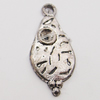 Pendant, Zinc Alloy Jewelry Findings, 10x22mm Hole:1.5mm, Sold by Bag