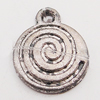 Pendant, Zinc Alloy Jewelry Findings, 11x14mm Hole:1.5mm, Sold by Bag