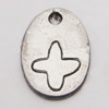 Pendant, Zinc Alloy Jewelry Findings, 11x16mm Hole:1.5mm, Sold by Bag