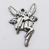 Pendant, Zinc Alloy Jewelry Findings, 14x22mm Hole:1.5mm, Sold by Bag