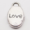 Pendant, Zinc Alloy Jewelry Findings, 9x16mm Hole:1mm, Sold by Bag