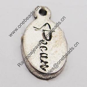 Pendant, Zinc Alloy Jewelry Findings, 9x16mm Hole:1mm, Sold by Bag