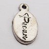 Pendant, Zinc Alloy Jewelry Findings, 9x16mm Hole:1mm, Sold by Bag