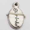 Pendant, Zinc Alloy Jewelry Findings, 9x16mm Hole:1mm, Sold by Bag