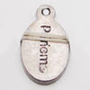 Pendant, Zinc Alloy Jewelry Findings, 9x16mm Hole:1mm, Sold by Bag