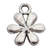 Pendant, Zinc Alloy Jewelry Findings, Flower 11x13mm Hole:1.5mm, Sold by Bag