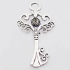 Pendant, Zinc Alloy Jewelry Findings, 33x61mm Hole:7mm, Sold by Bag