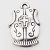 Pendant, Zinc Alloy Jewelry Findings, 15x22mm Hole:2mm, Sold by Bag