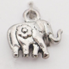 Pendant, Zinc Alloy Jewelry Findings, Elephant 12x12mm Hole:1.5mm, Sold by Bag