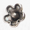 Pendant, Zinc Alloy Jewelry Findings, Flower 8x9mm Hole:1.5mm, Sold by Bag