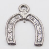 Pendant, Zinc Alloy Jewelry Findings, 18x25mm Hole:3mm, Sold by Bag