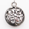 Pendant, Zinc Alloy Jewelry Findings Lead-free, 16x20mm Hole:2.5mm, Sold by Bag
