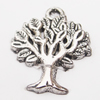 Pendant, Zinc Alloy Jewelry Findings Lead-free, Tree 17x21mm Hole:2mm, Sold by Bag