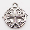 Pendant, Zinc Alloy Jewelry Findings Lead-free, 15x18mm Hole:2mm, Sold by Bag