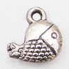 Pendant, Zinc Alloy Jewelry Findings Lead-free, Fish 12x12mm Hole:2mm, Sold by Bag