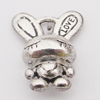 Pendant, Zinc Alloy Jewelry Findings Lead-free, Rabbit 13x17mm, Sold by Bag