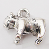 Pendant, Zinc Alloy Jewelry Findings Lead-free, Animal 13x12mm Hole:1.5mm, Sold by Bag