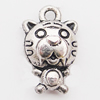 Pendant, Zinc Alloy Jewelry Findings Lead-free, Tigger 10x17mm Hole:1.5mm, Sold by Bag
