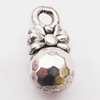 Pendant, Zinc Alloy Jewelry Findings Lead-free, 7x14mm Hole:2mm, Sold by Bag