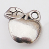 Pendant, Zinc Alloy Jewelry Findings Lead-free, Apple 11x11mm Hole:1mm, Sold by Bag