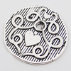 Pendant, Zinc Alloy Jewelry Findings Lead-free, 31mm Hole:4mm, Sold by Bag