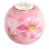 Lampwork Glass Beads with 925 Silver core, 20mm, Hole:4.5mm, Sold by PC