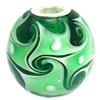 Lampwork Glass 925 Silver Beads, 20mm, Hole:4.5mm, Sold by PC