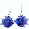 Lampwork Glass Earring, Sold by Pair