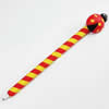 Fimo(Polymer Clay) Jewelry Ball Pen, with a fimo bead head, 24x170mm, Sold by PC