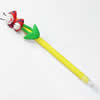 Fimo(Polymer Clay) Jewelry Ball Pen, with a fimo bead head, 25x170mm, Sold by PC