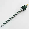 Fimo(Polymer Clay) Jewelry Ball Pen, with a fimo bead head, 30x190mm, Sold by PC