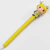 Fimo(Polymer Clay) Jewelry Ball Pen, with a fimo bead head, 27x158mm, Sold by PC