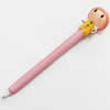 Fimo(Polymer Clay) Jewelry Ball Pen, with a fimo bead head, 25x140mm, Sold by PC