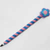 Fimo(Polymer Clay) Jewelry Ball Pen, with a fimo bead head, 30x170mm, Sold by PC