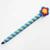 Fimo(Polymer Clay) Jewelry Ball Pen, with a fimo bead head, 30x170mm, Sold by PC