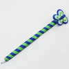 Fimo(Polymer Clay) Jewelry Ball Pen, with a fimo bead head, 35x170mm, Sold by PC