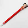 Fimo(Polymer Clay) Jewelry Ball Pen, with a fimo bead head, 23x170mm, Sold by PC