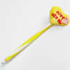 Fimo(Polymer Clay) Jewelry Ball Pen, with a fimo bead head, 44x160mm, Sold by PC