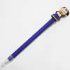 Fimo(Polymer Clay) Jewelry Ball Pen, with a fimo bead head, 22x180mm, Sold by PC