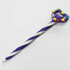 Fimo(Polymer Clay) Jewelry Ball Pen, with a fimo bead head, 40x160mm, Sold by PC