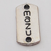 Connectors, Zinc Alloy Jewelry Findings Lead-free, 6x12mm Hole:1mm, Sold by Bag