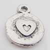 Pendant, Zinc Alloy Jewelry Findings Lead-free, 11x14mm Hole:1mm, Sold by Bag